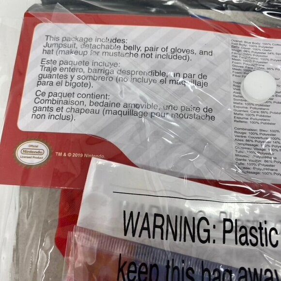 Disguise Toddler Super Mario Halloween Costume Jumpsuit Size Various - Picture 6 of 11